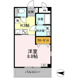 AMENITY COURT【1階】の間取り