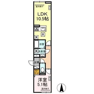 グラナーデ中村【1階】の間取り