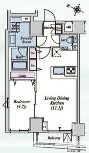 THEATER COURT本駒込【13階】の間取り
