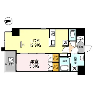 リベラーレ中野【2階】の間取り
