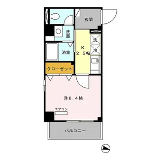 アーバンハウス本橋B【4階】の間取り