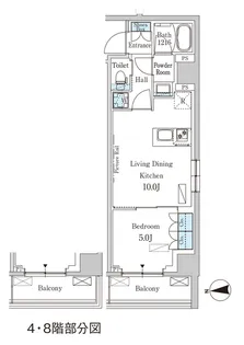 パークアクシス新宿西落合【4階】の間取り