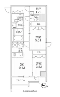 シーズンフラッツ新大塚【3階】の間取り