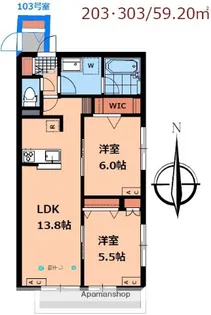 グランメゾン美鈴【2階】の間取り
