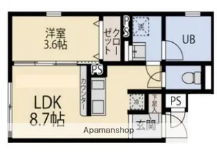 セドール代田橋【4階】の間取り