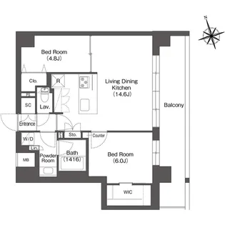 ルーウェ東大泉【3階】の間取り