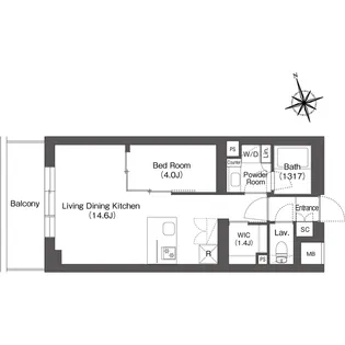 ルーウェ東大泉【6階】の間取り