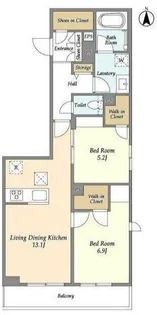L’S RESIDENCE東中野【3階】の間取り