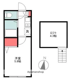 プランタン鷺宮【2階】の間取り
