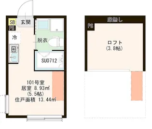 ハーモニーテラス蓮根Ⅳ【1階】の間取り