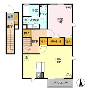 サンセール【2階】の間取り