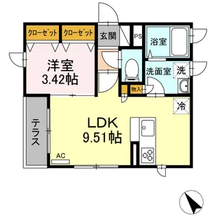 マ・メゾン【1階】の間取り
