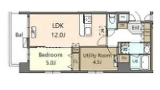 アルブルちとせ尾久駅前【10階】の間取り