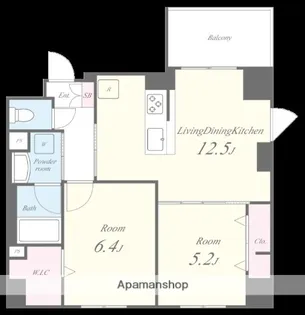 サントゥール駒込【4階】の間取り