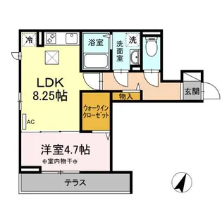 アルビネス東十条【1階】の間取り