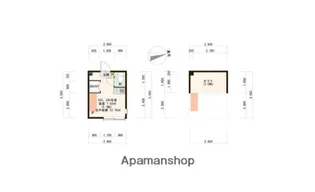 ハーモニーテラスハルカ【1階】の間取り