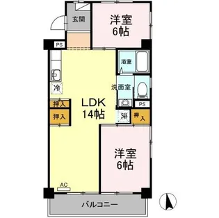 パーク・サイド杉浦 2【2階】の間取り
