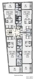 HEUREUX中野若宮【3階】の間取り