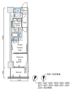 ロイヤルパークス赤羽ノース【4階】の間取り