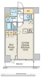 東京都中野区弥生町5丁目【マンション】の間取り