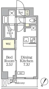 アジールコート三宿テラス【2階】の間取り