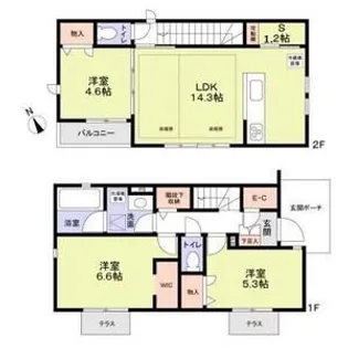 東京都武蔵野市西久保1丁目【一戸建】の間取り
