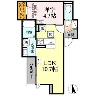セレスティア豊島N【1階】の間取り