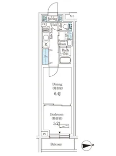 プラネソシエプラス桜台【1階】の間取り