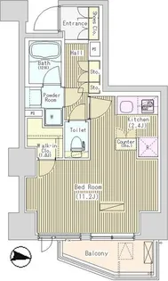 IーSUITE HIGASHINAKANO【1階】の間取り