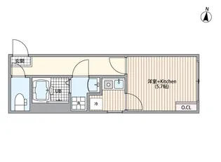 マーレ十条【1階】の間取り