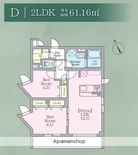 (仮称)阿佐谷南1丁目マンション【2階】の間取り