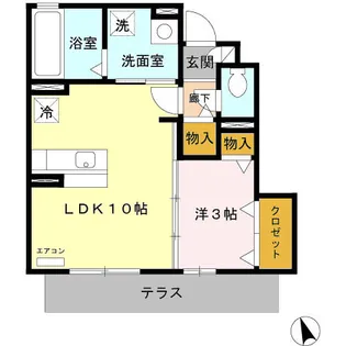 アバンティ I【1階】の間取り
