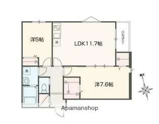 MELDIA西ヶ原【3階】の間取り