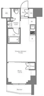 ルフォンリブレ赤羽【2階】の間取り
