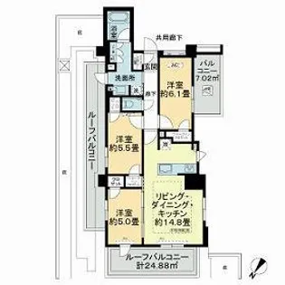 プレシス赤羽【8階】の間取り