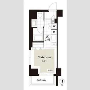 レジデンシャルステート白金【5階】の間取り