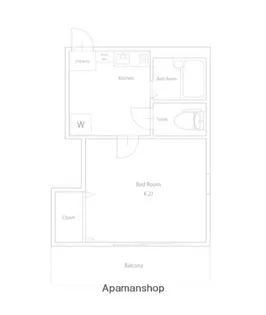 メゾンクアトロ【1階】の間取り