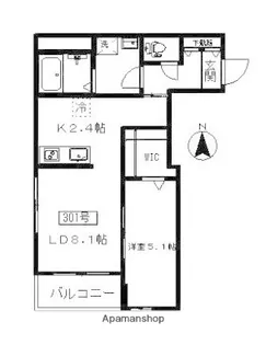 メゾン ドゥ ボヌール【3階】の間取り