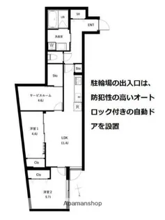 COEUR BLANC西荻窪【1階】の間取り