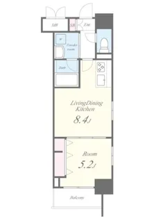 ROOTS SHINJUKU WAKAMATSUCHO(ルーツシ【11階】の間取り