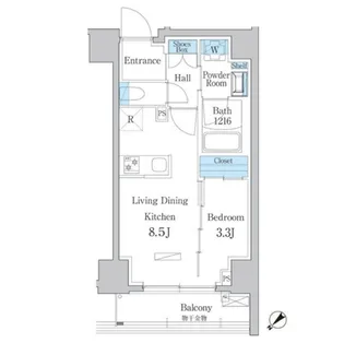 デュオフラッツ板橋大山【2階】の間取り