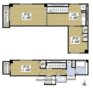 ウィロー板橋本町【4階】の間取り