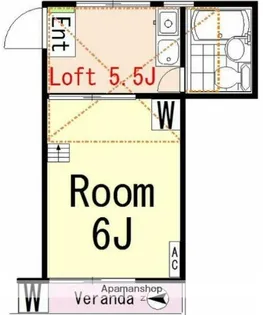 メゾンデスポワール【2階】の間取り