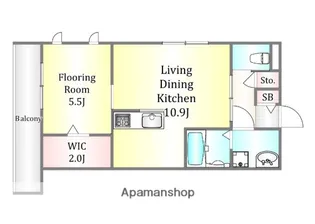 クロスロード【2階】の間取り