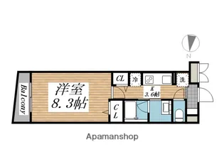 クリオ ラモード学芸大学Ⅱ【3階】の間取り
