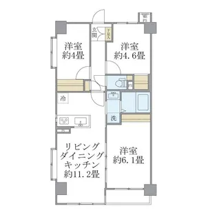 ISM武蔵浦和【2階】の間取り