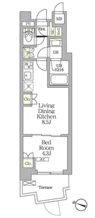 AIFLAT明大前【1階】の間取り
