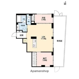 SOLUM世田谷砧【1階】の間取り