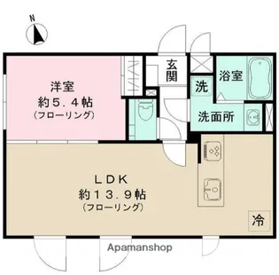 STRIPES豪徳寺【1階】の間取り