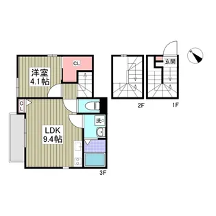 北区西が丘【302号室】の間取り